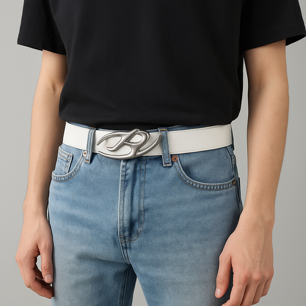 ZERYO™ Luxe PU Belt – Streetwear-Inspired Y2K Waist Accent Bold Black Edition